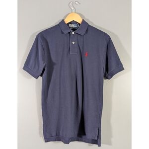 Polo by Ralph Lauren Men's Navy Blue Polo Shirt Size Small